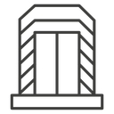 Infrared heat cabin icon