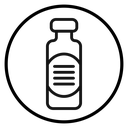 Injection vial icon