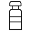 Injection vial Black Outline icon