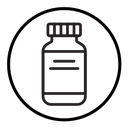 Injection vial icon