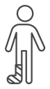 Injury Black Outline icon