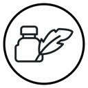 Ink and quill icon
