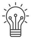 Innovation Black Outline icon