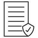 Insurance policy icon