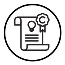 Intellectual property and copyright icon