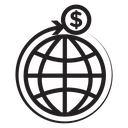 International money transfer icon
