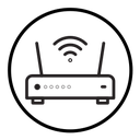Internet router icon