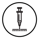 Intradermal injection icon