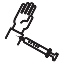 Intradermal injection icon