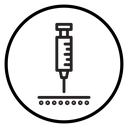 Intradermal injection icon