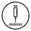Intradermal injection icon