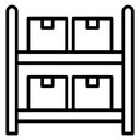Inventory Black Outline icon