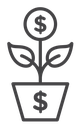 Investment tree icon