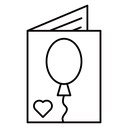 Invitation letter for event icon