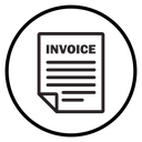 Invoice Black Outline icon