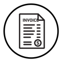Invoice document icon