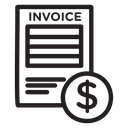 Invoice document icon