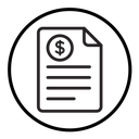 Invoice document icon