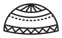 Islamic religious cap icon