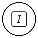 Italic button icon