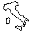 Italy map icon