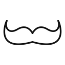 Italy mustache icon