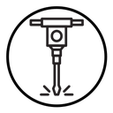 Jack hammer icon