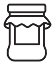 Jam glass icon