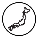 Japan map icon
