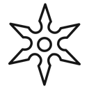Japanese ninja shuriken icon