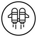 Jet pack icon