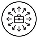 Job opportunity Black Outline icon