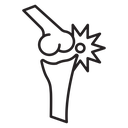 Joint pain icon