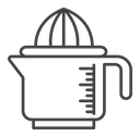 Juicer squeezer Black Outline icon