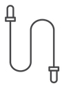 Jump rope Black Outline icon