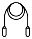 Jump Rope black outline icon