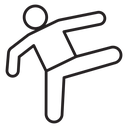 Karate fighter icon