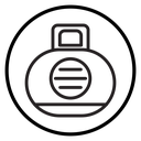 Kettlebell Black Outline icon