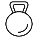 Kettlebell Black Outline icon