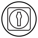 Key hole icon