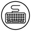 Keyboard Black Outline icon