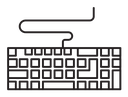 Keyboard vector icon
