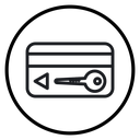 Keycard access icon