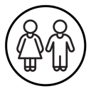 Kids or children icon