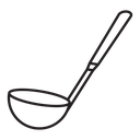 Kitchen ladle icon
