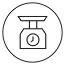 Kitchen scales icon