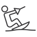 Kitesurf sign 2 icon