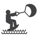 Kitesurf sign icon