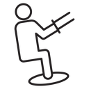 Kitesurf sign icon