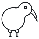 Kiwi bird 3 icon